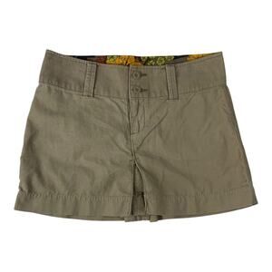 Abercrombie & Fitch y2k women's size 2 xs Tan Cargo Skirt mini Fit corduroy